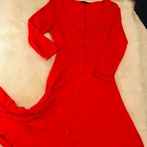 Soprano-Red Swing Dress